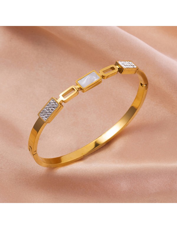 Jewels Galaxy Stainless Steel Gold Plated Mother O...