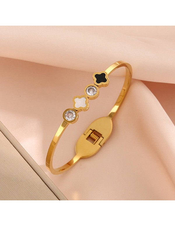 Jewels Galaxy Stainless Steel Gold Plated Mother O...