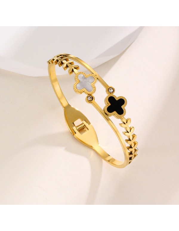 Jewels Galaxy Stainless Steel Gold Plated Mother O...