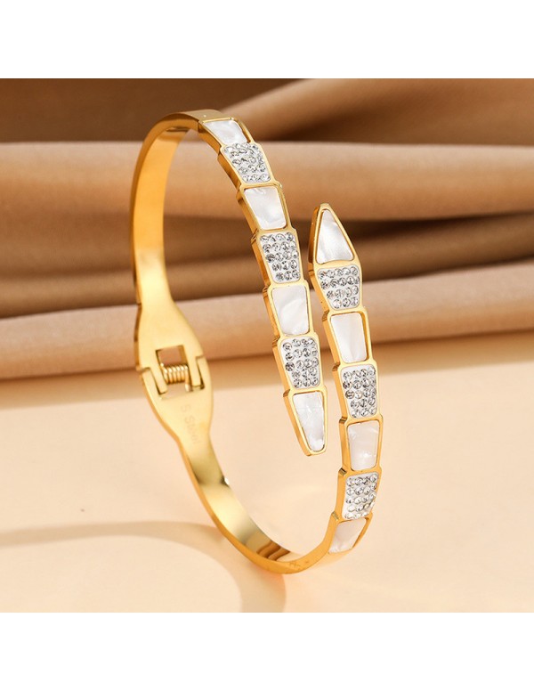 Jewels Galaxy Stainless Steel Gold Plated Mother O...