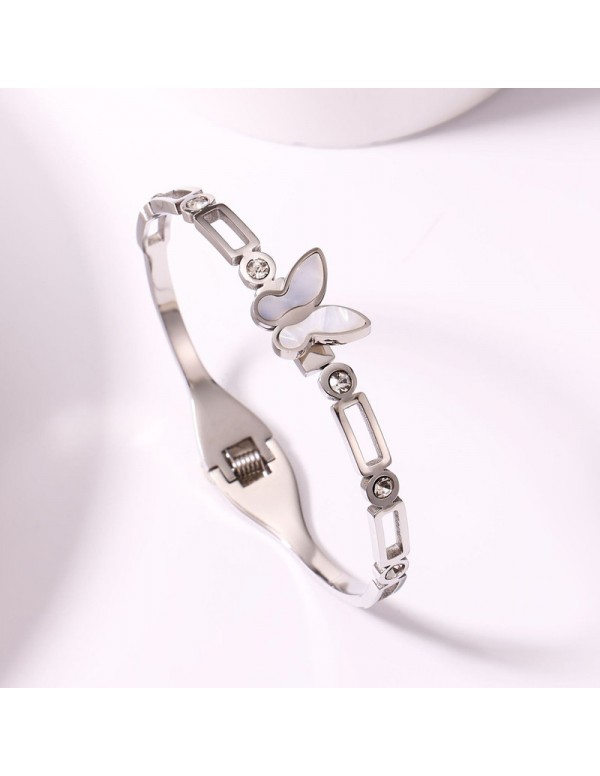 Jewels Galaxy Stainless Steel Silver Plated Butter...