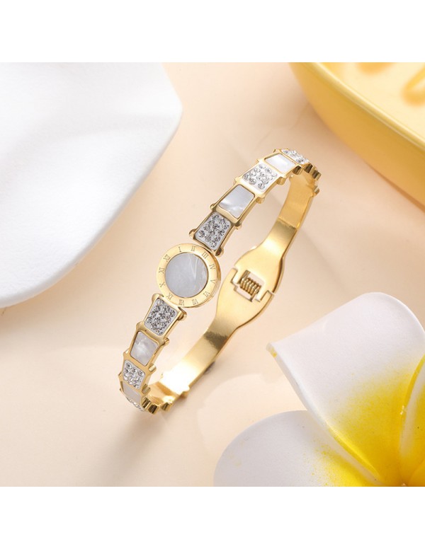 Jewels Galaxy Stainless Steel Gold Plated Mother O...