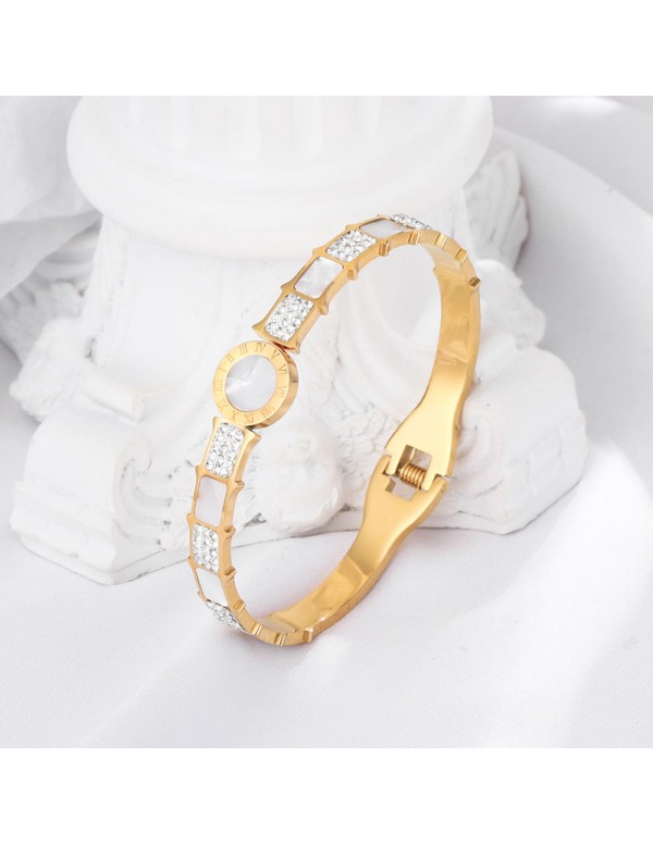 Jewels Galaxy Stainless Steel Gold Plated Mother O...