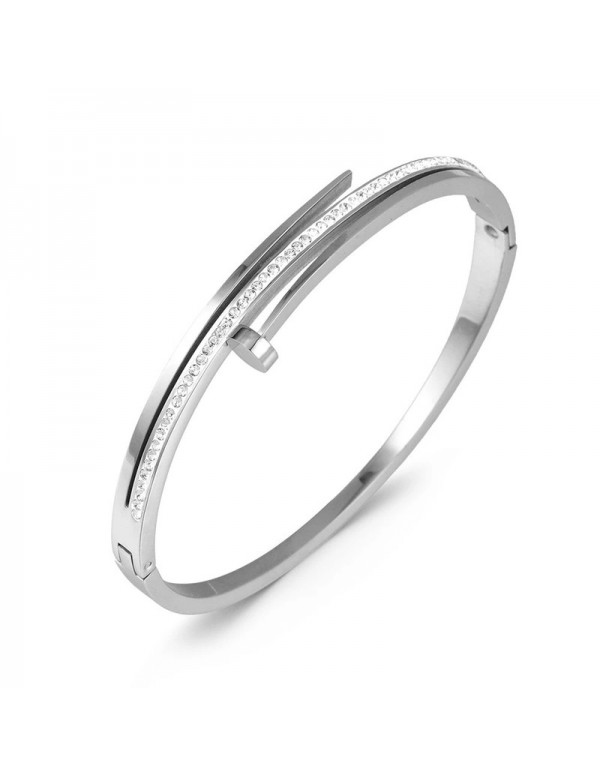 Jewels Galaxy Stainless Steel Silver Plated Americ...