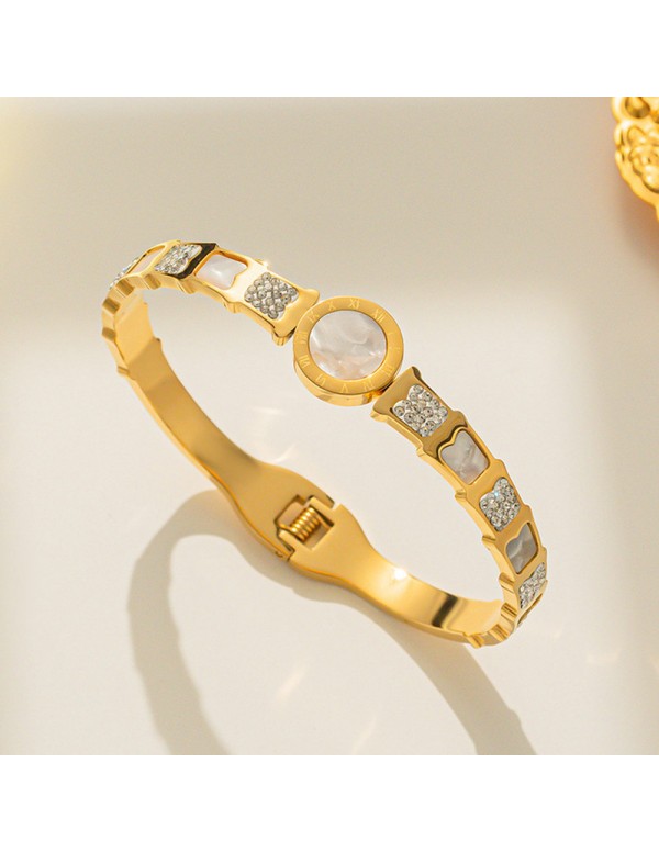 Jewels Galaxy Stainless Steel Gold Plated Mother O...