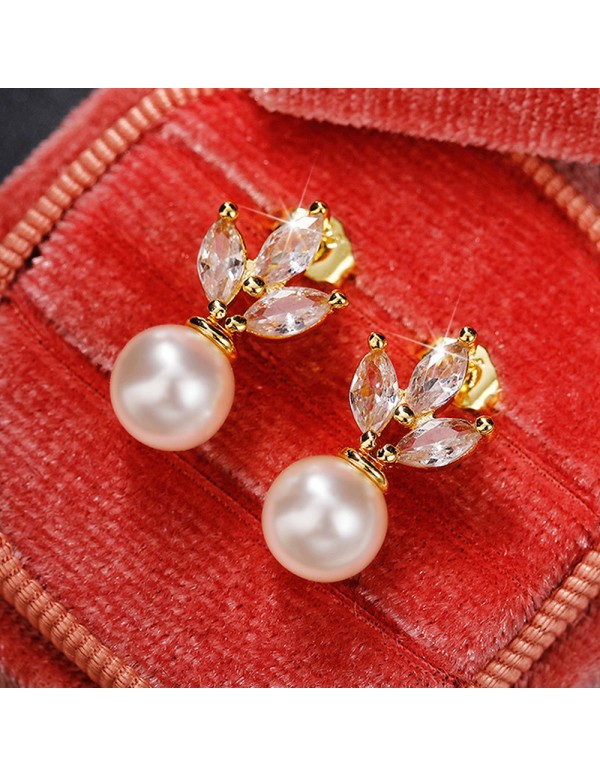 Jewels Galaxy Gold Plated American Diamond Studded Korean Earrings