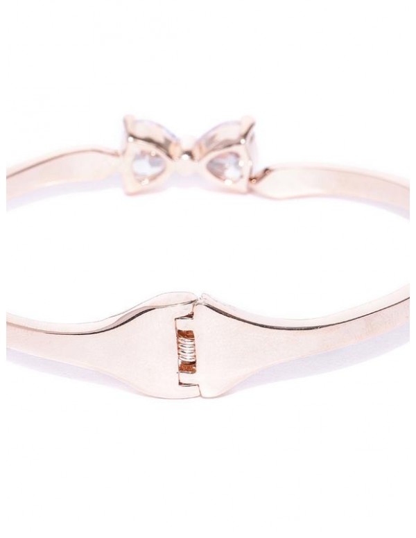 Rose Gold-Plated Handcrafted Cuff Bracelet 17108