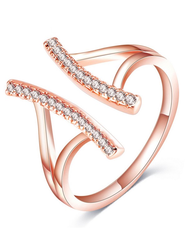 Jewels Galaxy 18K Rose Gold-Plated Stone-Studded A...