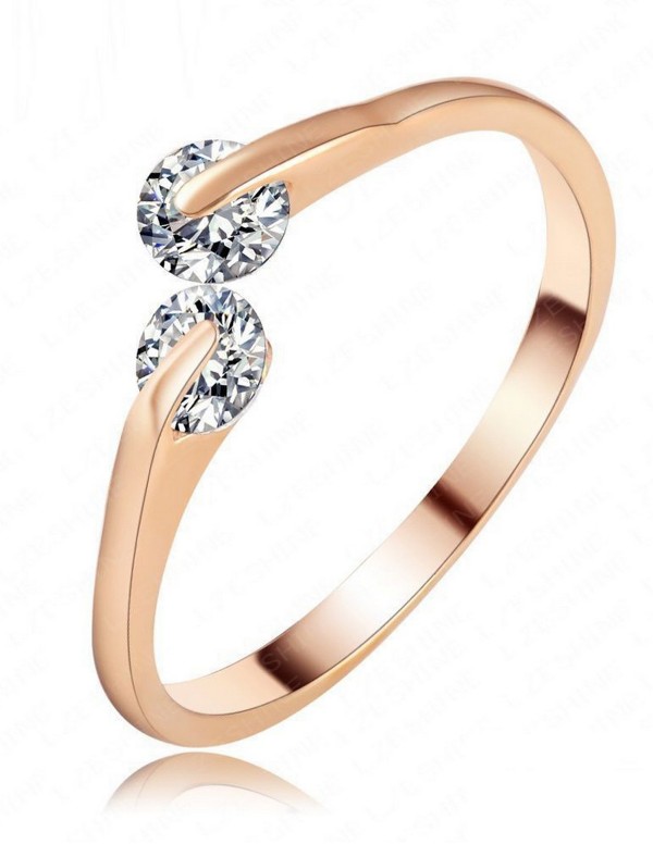Jewels Galaxy 18K Rose Gold-Plated Stone-Studded A...