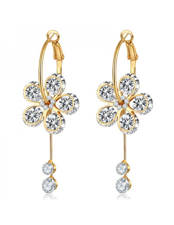 Jewels Galaxy Luxuria Crystal Delicate Design Rose...