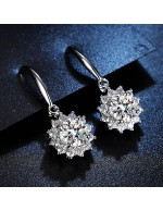 Jewels Galaxy Silver Plated Crystal Stud...