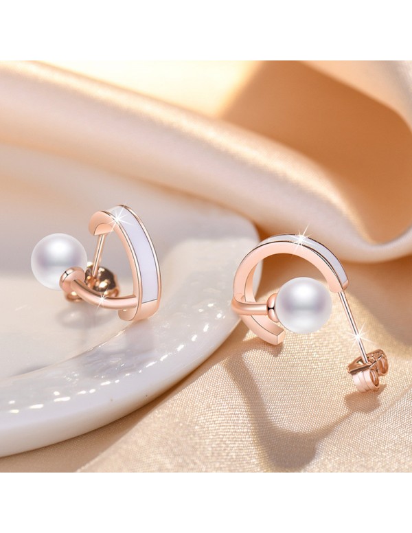 Jewels Galaxy Rose Gold Plated Freshwater Pearl St...