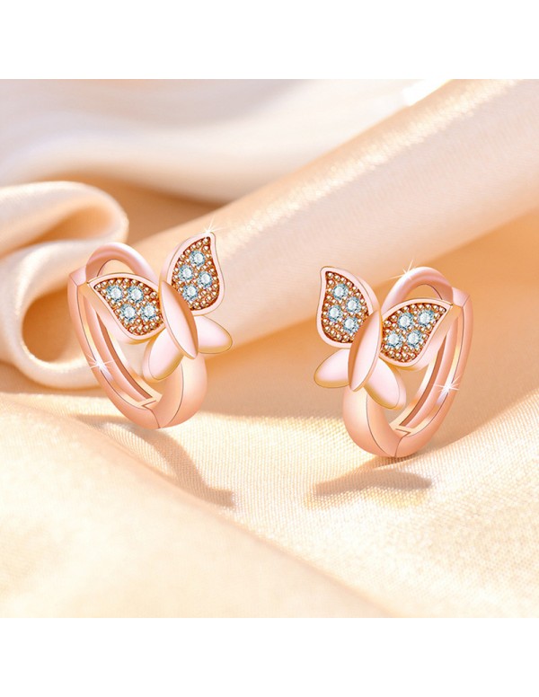 Jewels Galaxy Rose Gold Plated American Diamond St...