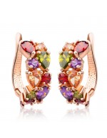 Jewels Galaxy Multicolor Rose Gold-Plate...
