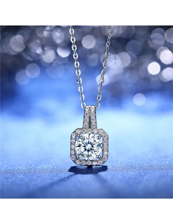 Jewels Galaxy Silver Plated Crystal Studded Square...