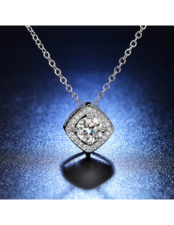 Jewels Galaxy Silver Plated Crystal Studded Square...