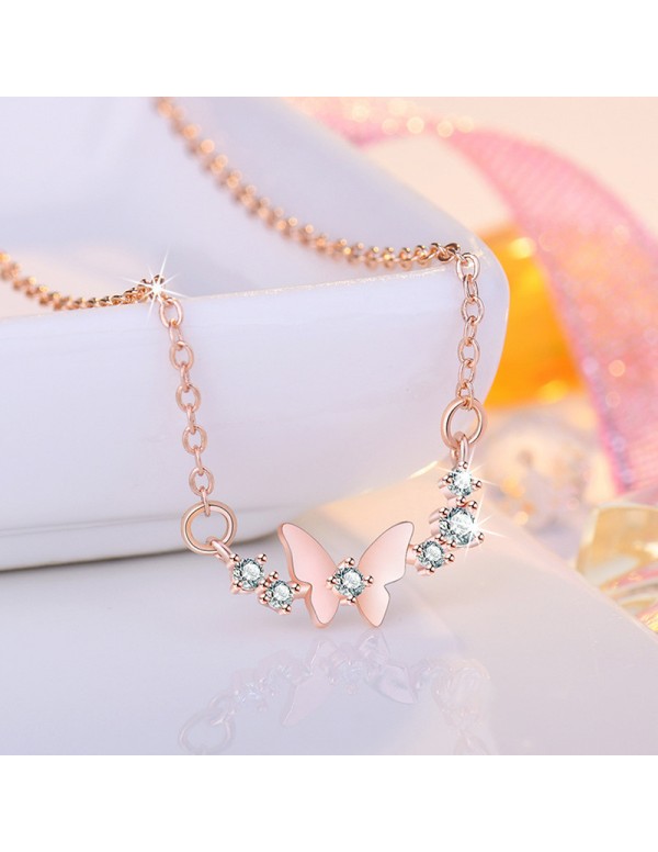 Jewels Galaxy Rose Gold Plated American Diamond St...