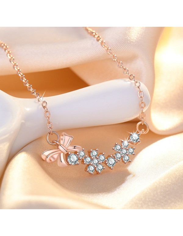 Jewels Galaxy Rose Gold Plated American Diamond St...