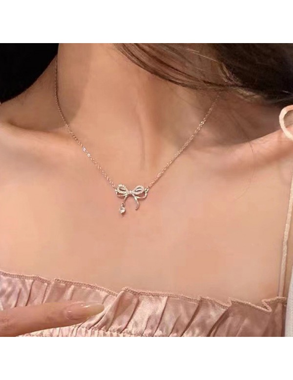Jewels Galaxy Rose Gold Plated American Diamond Studded Infinity Shape Korean Pendant