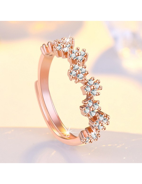 Jewels Galaxy Rose Gold Plated American Diamond St...