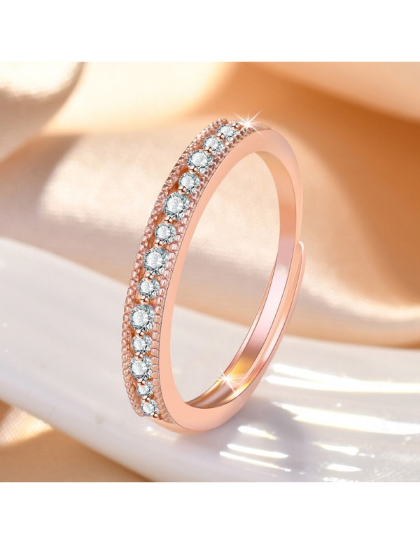 Jewels Galaxy Rose Gold Plated American Diamond St...