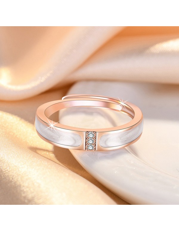 Jewels Galaxy Rose Gold Plated American Diamond St...