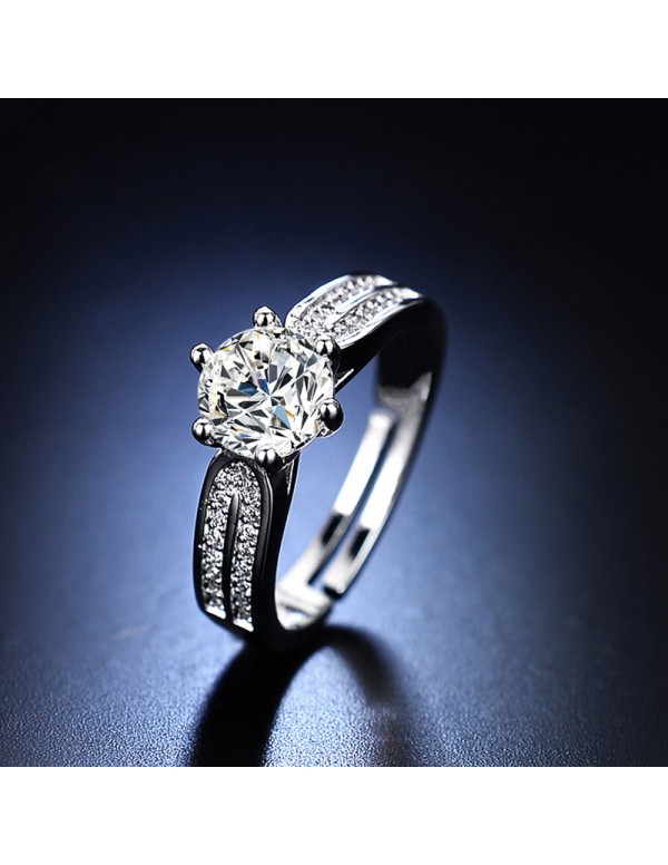 Jewels Galaxy Silver Plated American Diamond Studd...