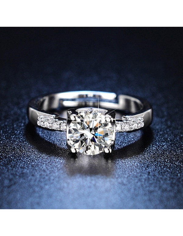 Jewels Galaxy Silver Plated American Diamond Studd...