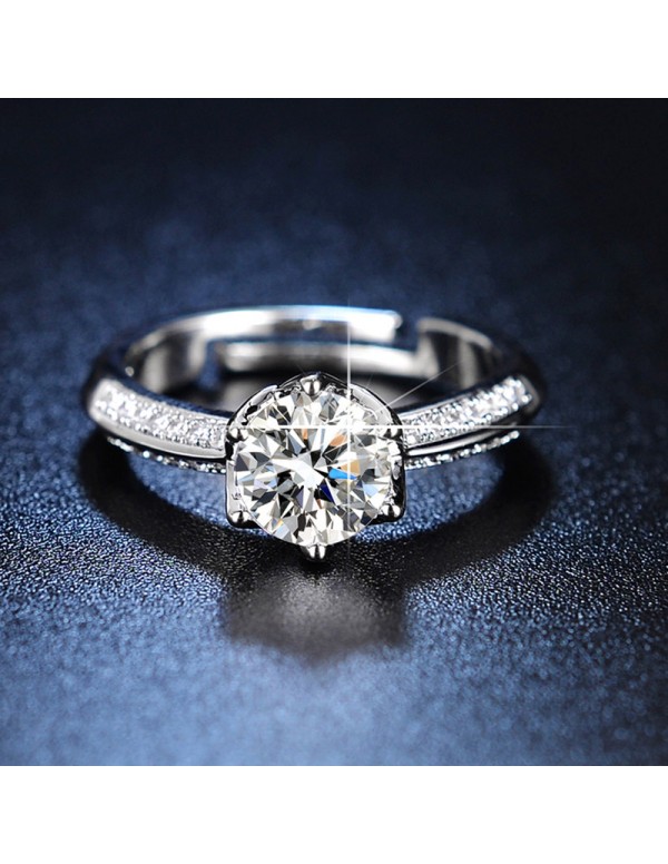 Jewels Galaxy Silver Plated American Diamond Studd...