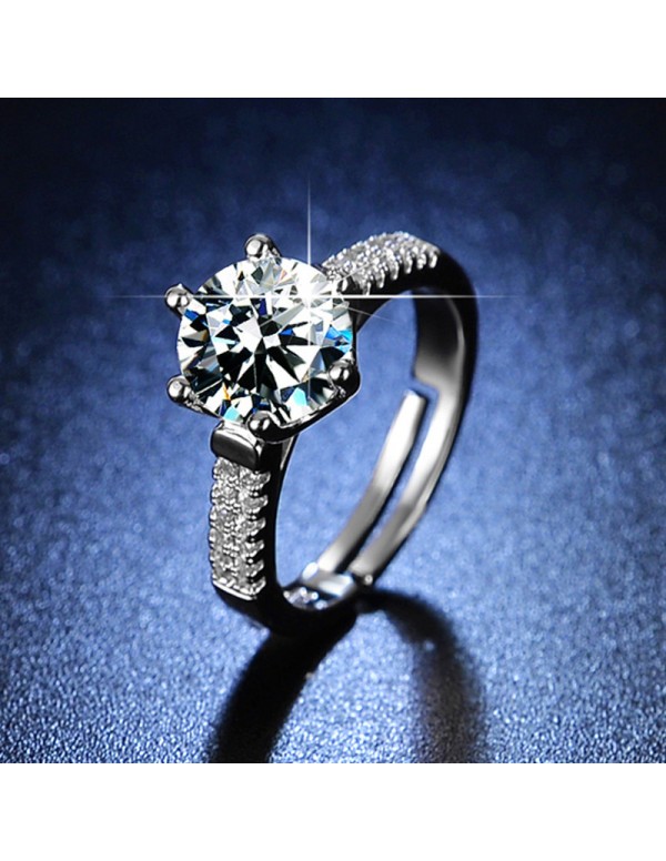 Jewels Galaxy Silver Plated American Diamond Studd...