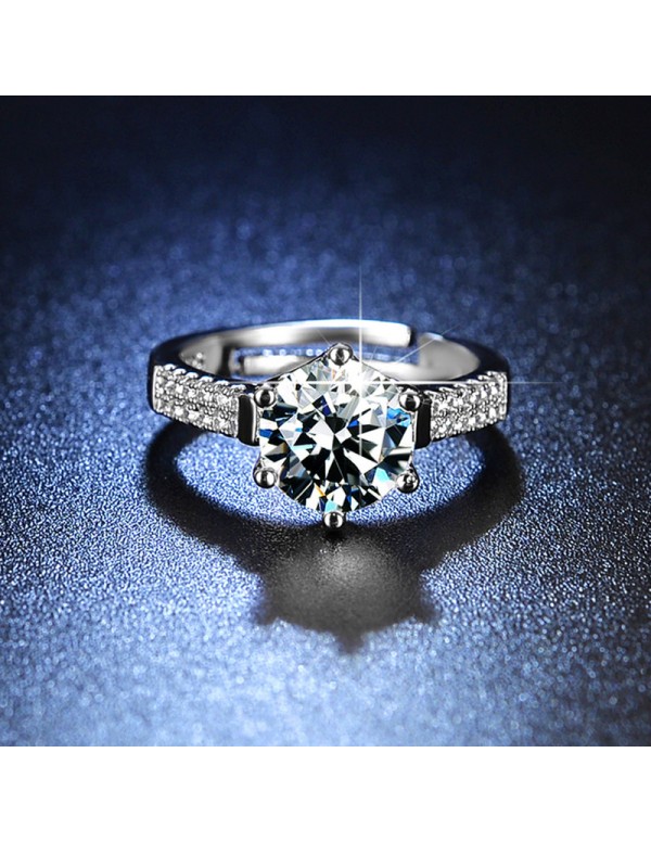 Jewels Galaxy Silver Plated American Diamond Studd...