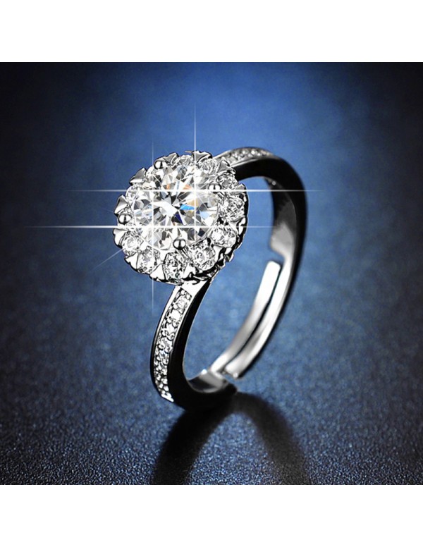 Jewels Galaxy Silver Plated American Diamond Studd...