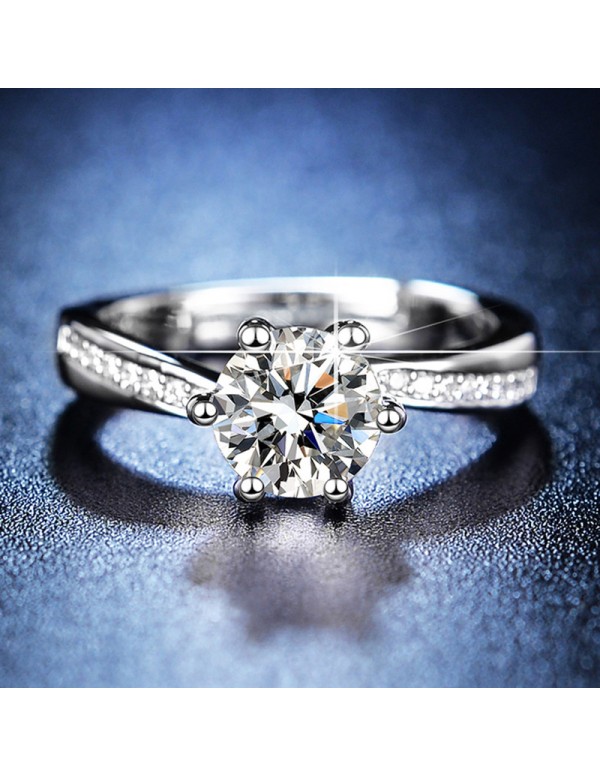 Jewels Galaxy Silver Plated American Diamond Studd...