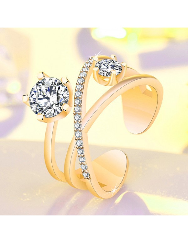 Jewels Galaxy Gold Plated American Diamond Studded...