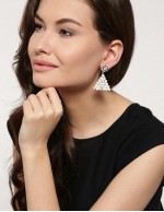 Jewels Galaxy Off-White Gold-Plated CZ S...